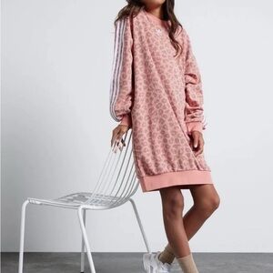 Adidas Women's Long Sleeve Pink Dress